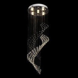 Candelabru elegant din cristal Raindrop Plafoniere Foyer