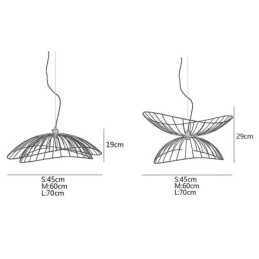 Candelabru Modern Hat Decor Minimalist Pendant Lampă 1 Lumină