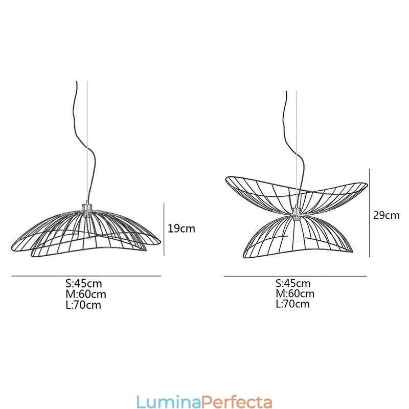 Candelabru Modern Hat Decor Minimalist Pendant Lampă 1 Lumină