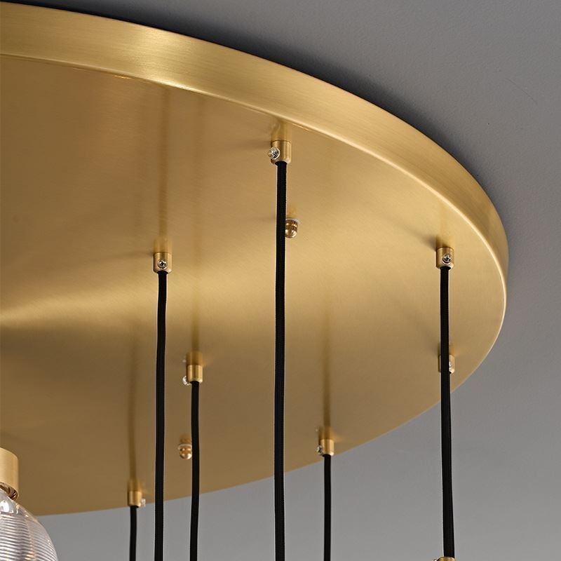 Lampă suspendată American Cluster Plafoniera cu bile de sticlă de lux