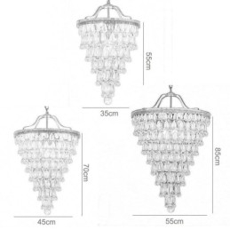 Plafoniera din cristal american, retro, pendanta rotundă