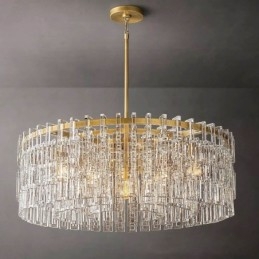 Plafoniera Americană Lumină suspendată din cristal de lux 60cm
