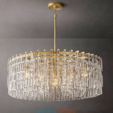 Plafoniera Americană Lumină suspendată din cristal de lux 60cm Plafoniera Americană Lumină suspendată din cristal de lux 60cm
