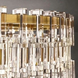 Plafoniera Americană Lumină suspendată din cristal de lux 60cm