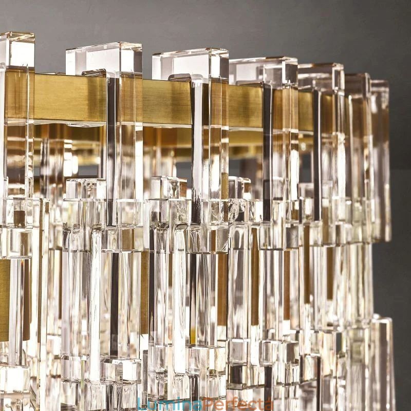 Plafoniera Americană Lumină suspendată din cristal de lux 60cm