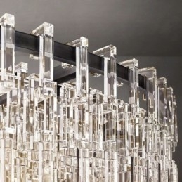 Plafoniera Americană Lumină suspendată din cristal de lux 60cm