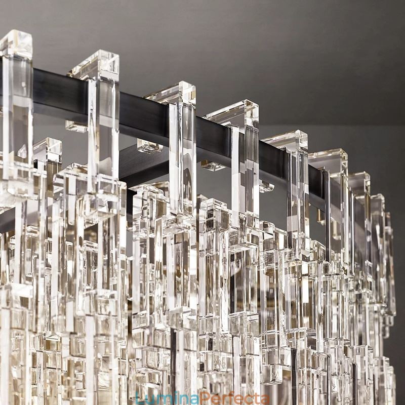 Plafoniera Americană Lumină suspendată din cristal de lux 60cm