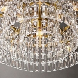 Plafoniera Americană Lumină suspendată din cristal de lux 60cm