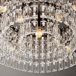 Plafoniera Americană Lumină suspendată din cristal de lux 60cm