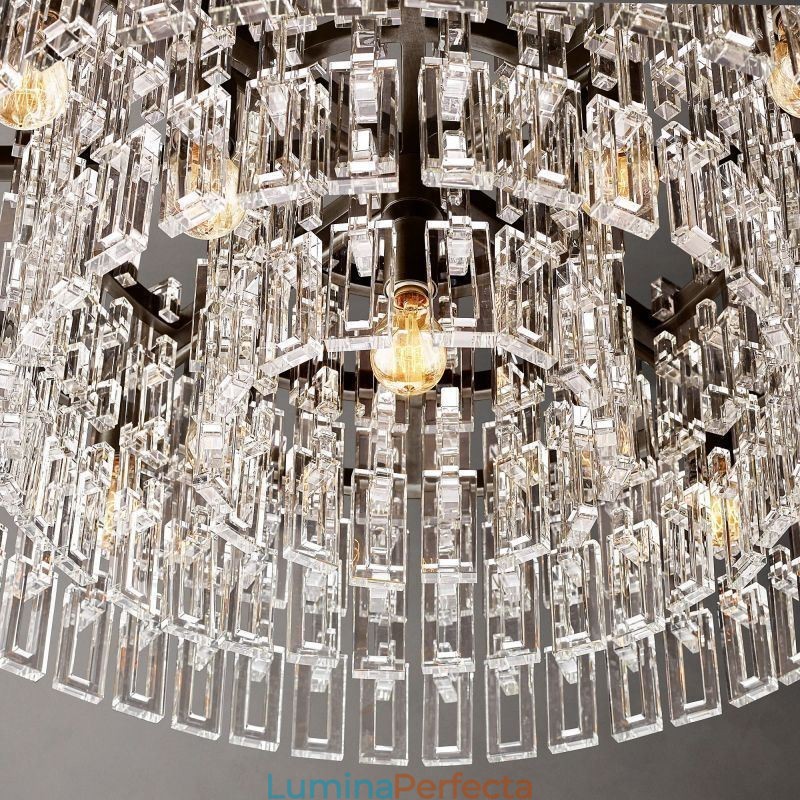 Plafoniera Americană Lumină suspendată din cristal de lux 60cm
