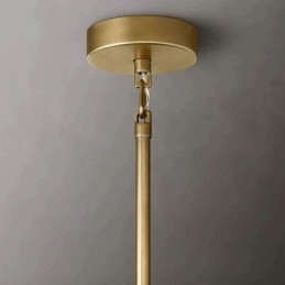 American Pendant Lampa Sticla Plafoniera Chihlimbar Transparenta 90cm 14 Lumini