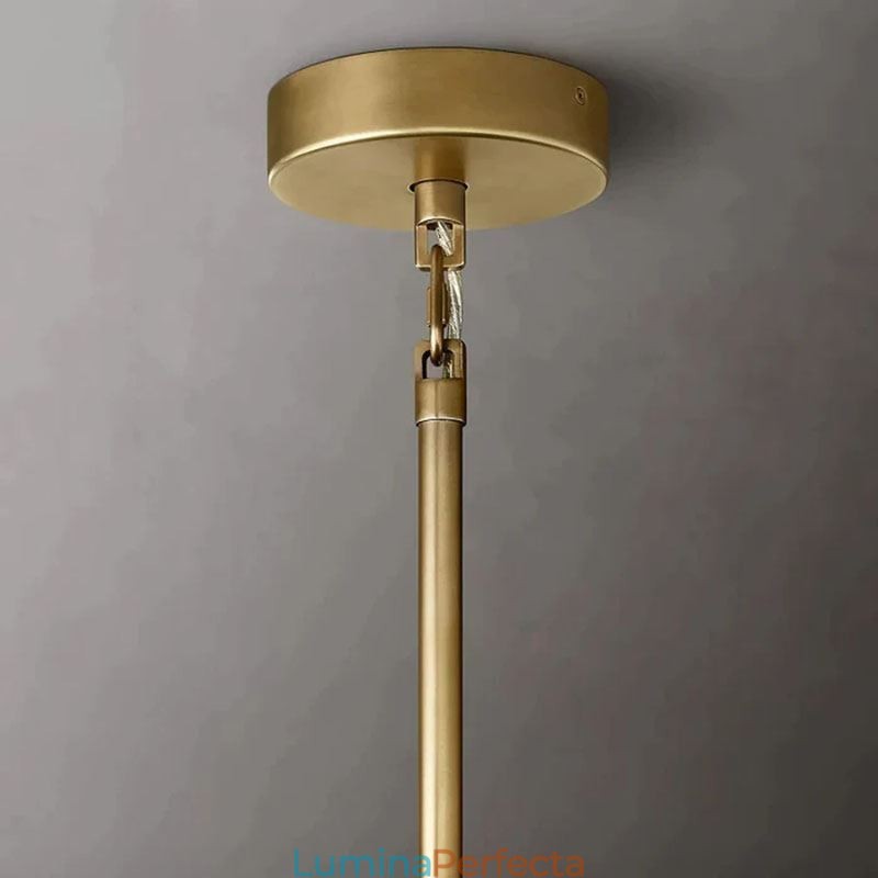 American Pendant Lampa Sticla Plafoniera Chihlimbar Transparenta 90cm 14 Lumini
