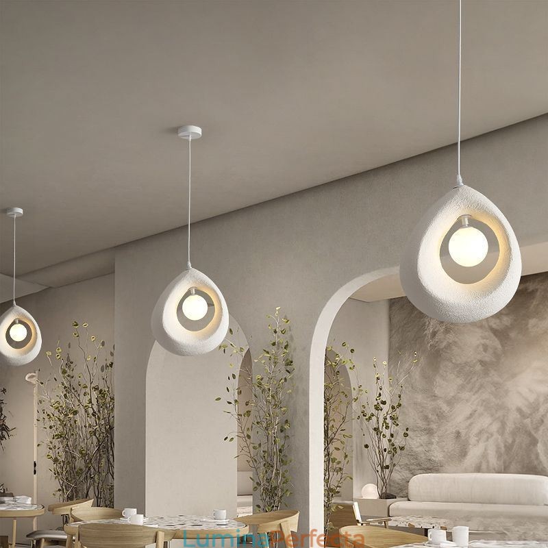 Lampă suspendată din rășină Lampă de tavan modernă simplă