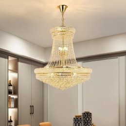 Plafoniera decorativă duplex modernă de cristal