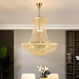 Plafoniera decorativă duplex modernă de cristal