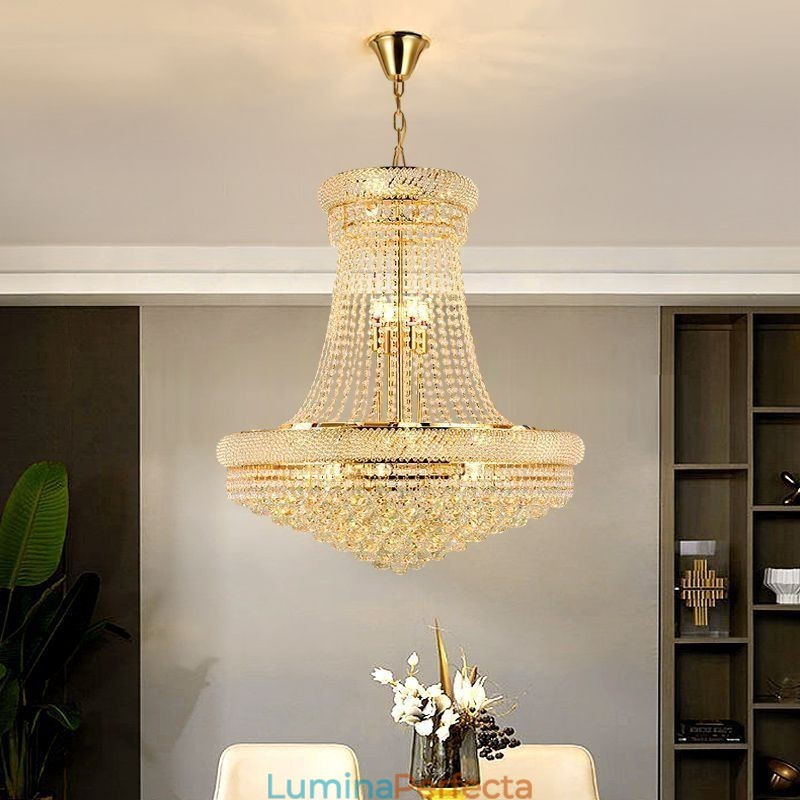 Plafoniera decorativă duplex modernă de cristal