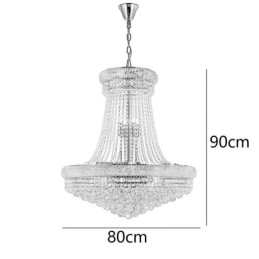 Plafoniera decorativă duplex modernă de cristal