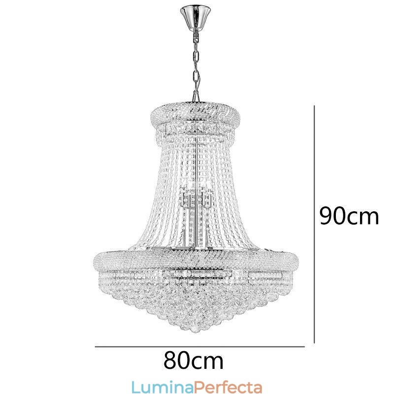 Plafoniera decorativă duplex modernă de cristal