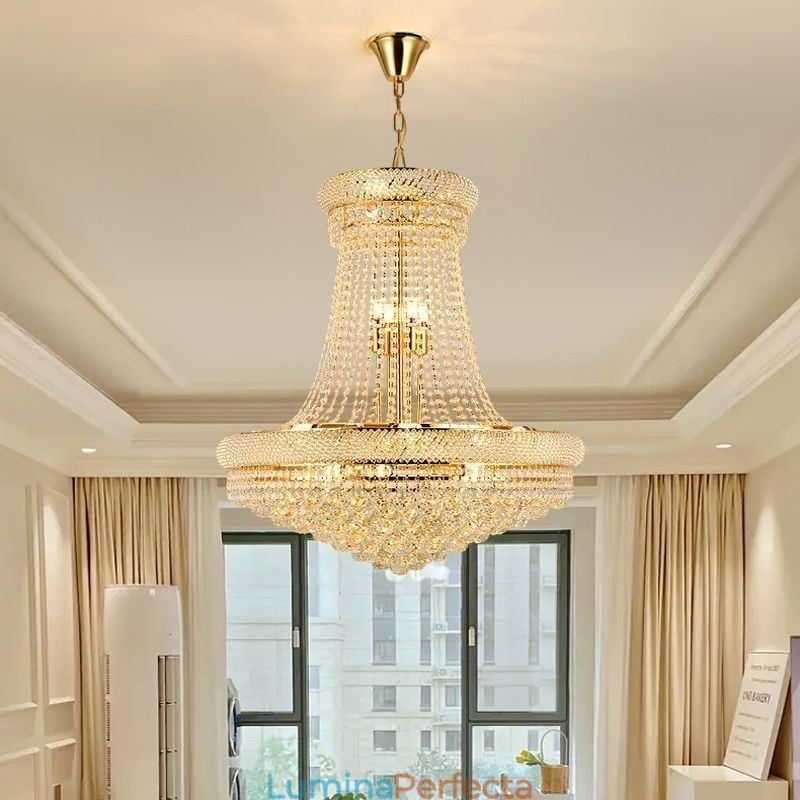 Plafoniera decorativă duplex modernă de cristal