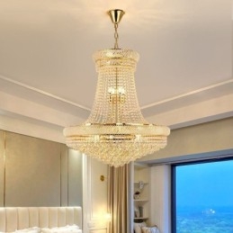 Plafoniera decorativă duplex modernă de cristal