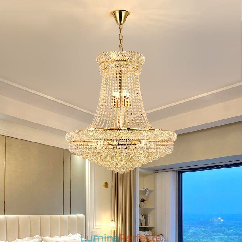 Plafoniera decorativă duplex modernă de cristal