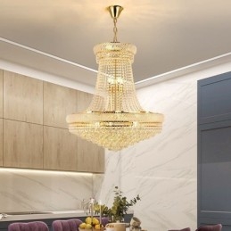 Plafoniera decorativă duplex modernă de cristal