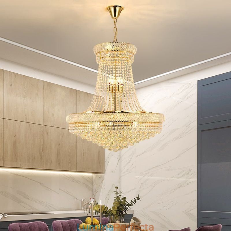 Plafoniera decorativă duplex modernă de cristal