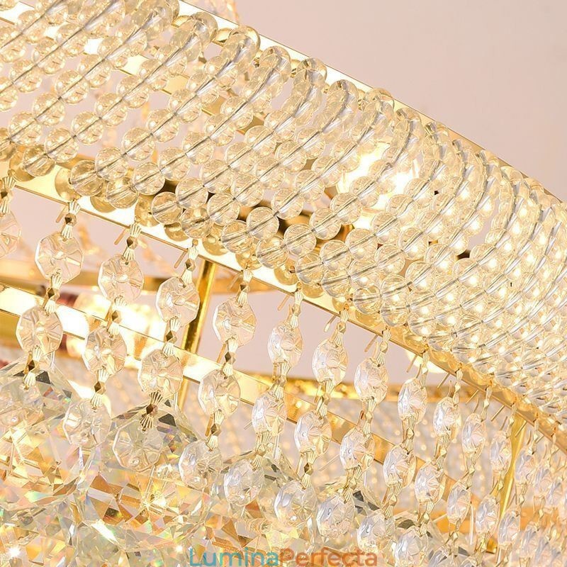Plafoniera decorativă duplex modernă de cristal