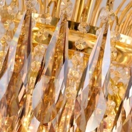 Lampă suspendată din cristal Plafoniera decorativă duplex contemporană