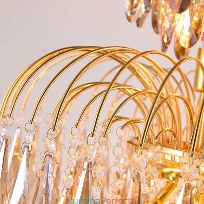 Lampă suspendată din cristal Plafoniera decorativă duplex contemporană