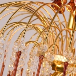 Lampă suspendată din cristal Plafoniera decorativă duplex elegantă