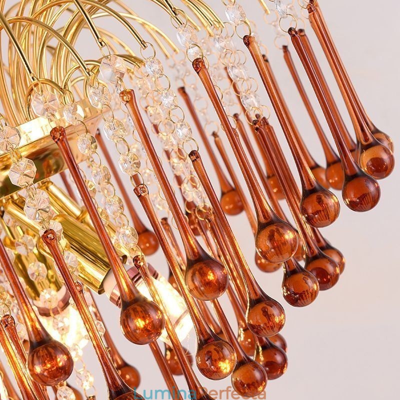 Lampă suspendată din cristal Plafoniera decorativă duplex elegantă