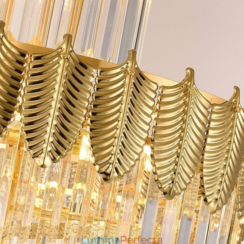 Plafoniera decorativă duplex cu pandantiv din cristal