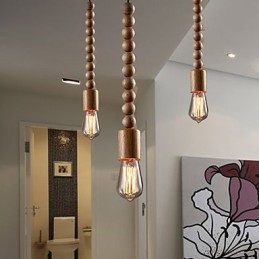 Candelabru Mini Stil Tradițional Clasic Lemn Bambus