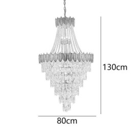 Plafoniera decorativă duplex, conică, de cristal