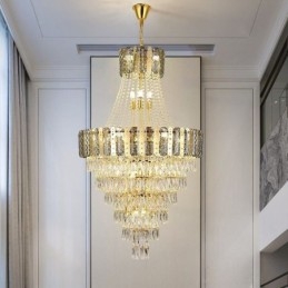 Plafoniera decorativă duplex rafinată din cristal