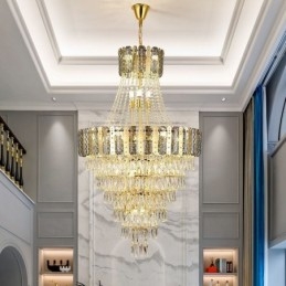 Plafoniera decorativă duplex rafinată din cristal