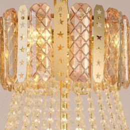 Plafoniera decorativă duplex rafinată din cristal