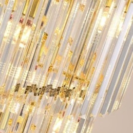Plafoniera Decorativă Conică Duplex Crystal Pendant 70cm