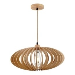 Plafoniera din lemn de tijol 17cm Abajur din lemn oval