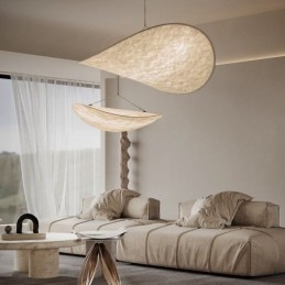 Plafoniera Decor Matase Pendanta Alb Cald