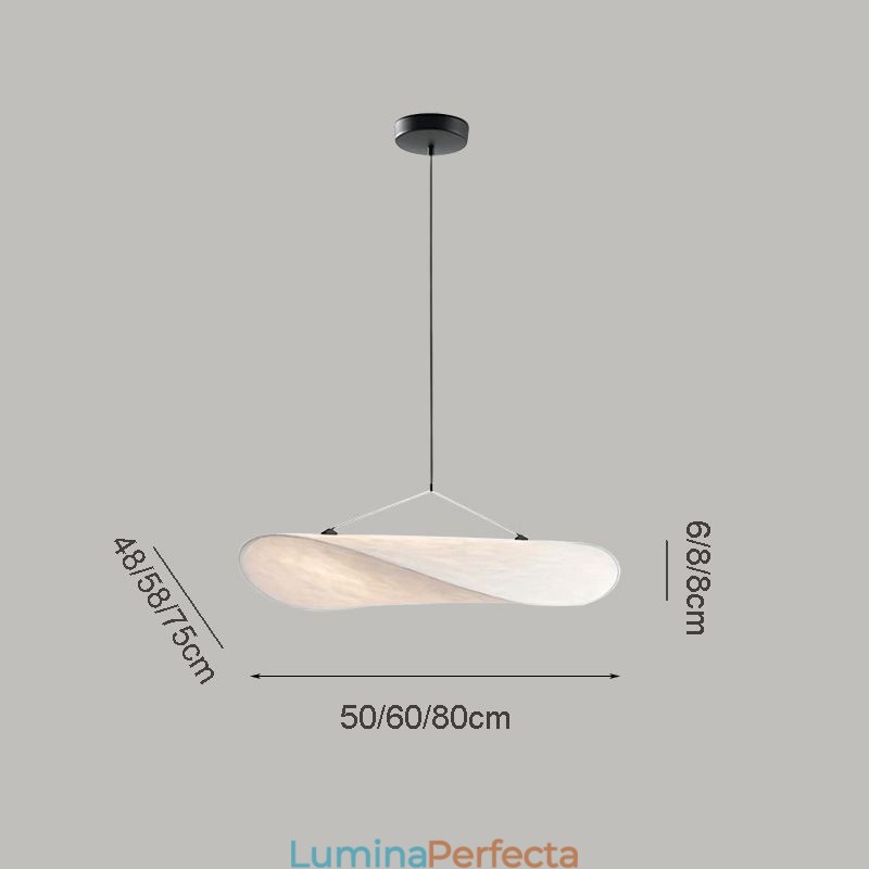 Plafoniera Decor Matase Pendanta Alb Cald