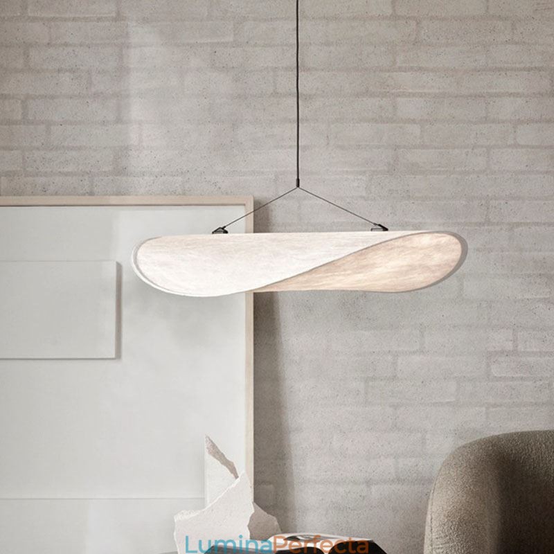 Plafoniera Decor Matase Pendanta Alb Cald