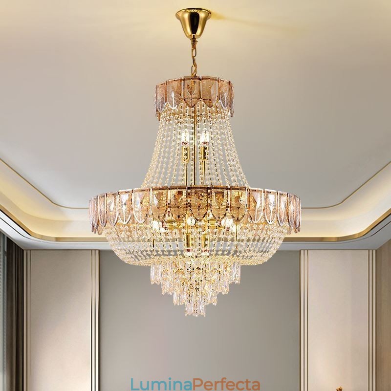 Plafoniera decorativă de lux din cristal