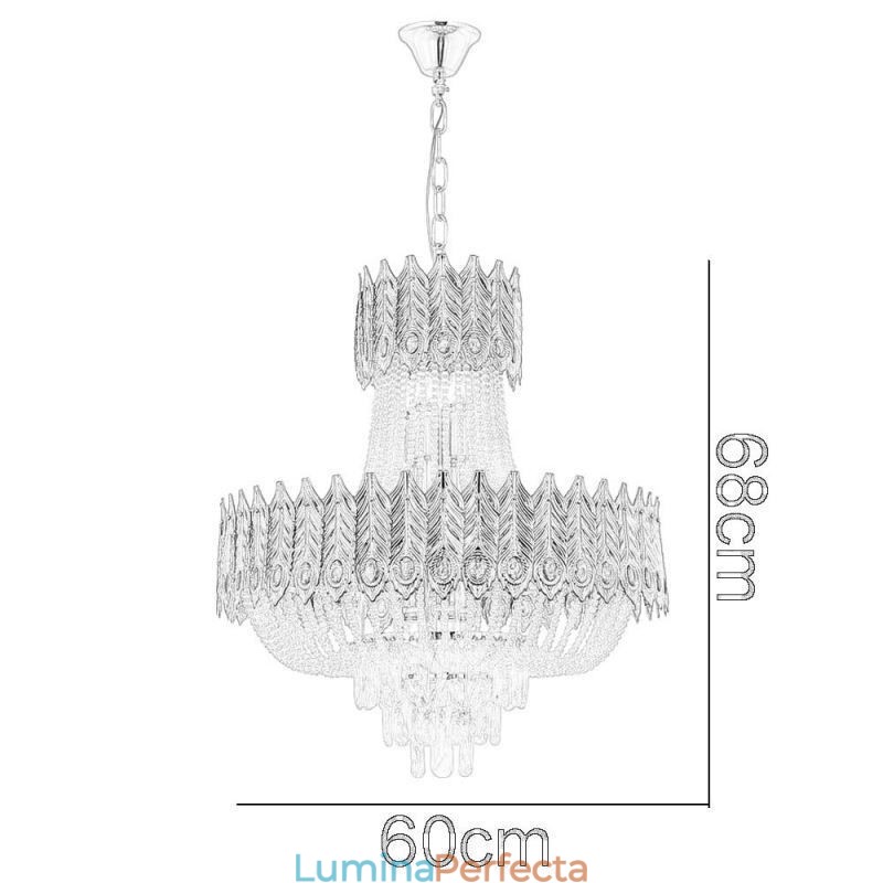 Plafoniera Crystal Decrative Plafoniera de lux 60cm