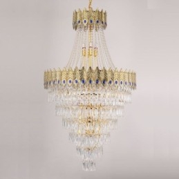 Lampă suspendată din cristal Lampă suspendată decorativă de lux sofisticată 80cm