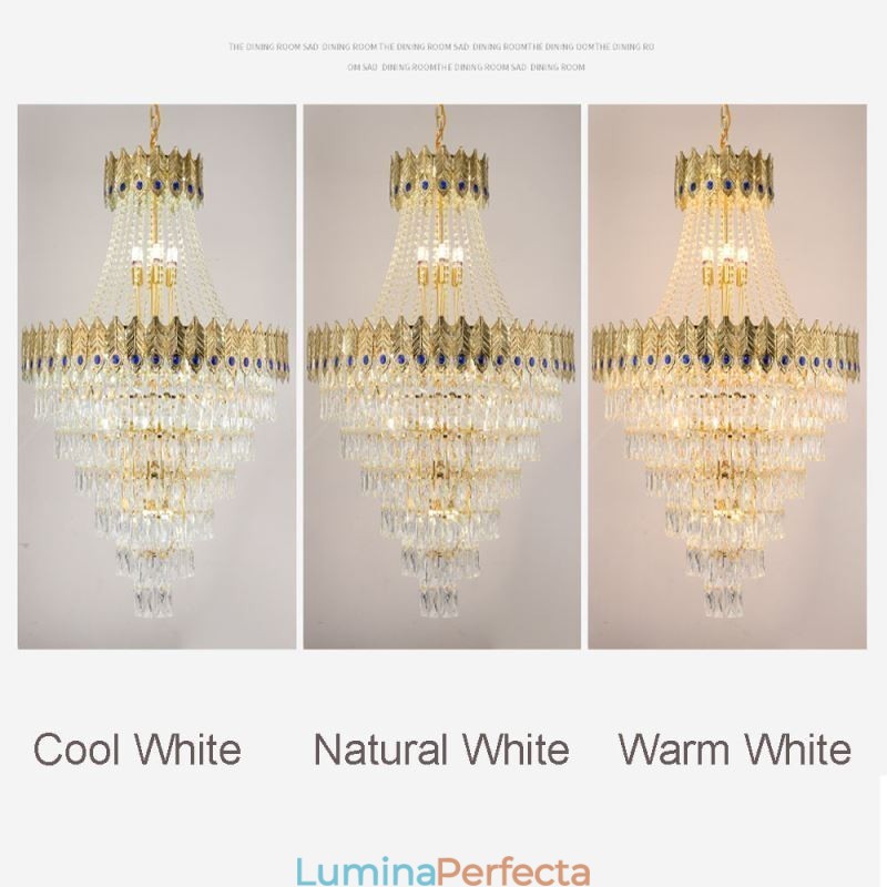 Lampă suspendată din cristal Lampă suspendată decorativă de lux sofisticată 80cm