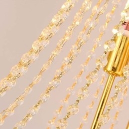 Lampă suspendată din cristal Lampă suspendată decorativă de lux sofisticată 80cm