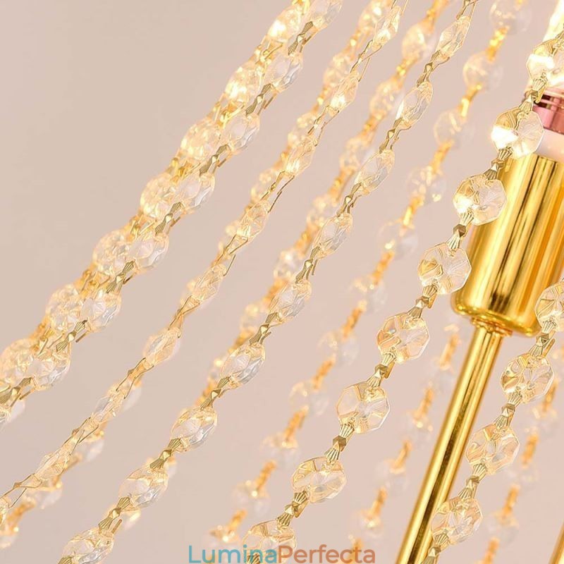 Lampă suspendată din cristal Lampă suspendată decorativă de lux sofisticată 80cm