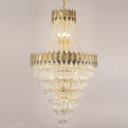 Lampă suspendată din cristal Lampă suspendată decorativă de lux sofisticată 80cm